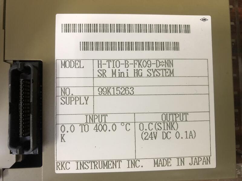 RKC MODEL:H-TIO-B-FK09-D*NN SR Mini HG SYSTEM二手良品 — 7 / 7